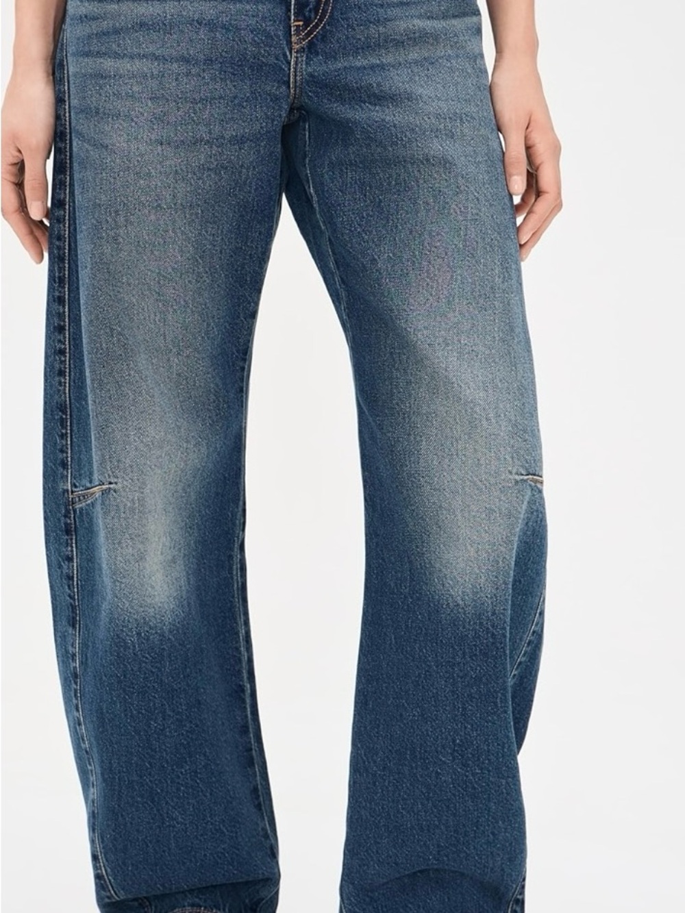Levi's  dark Blue baggy dad barrel Wide-Leg Jeans